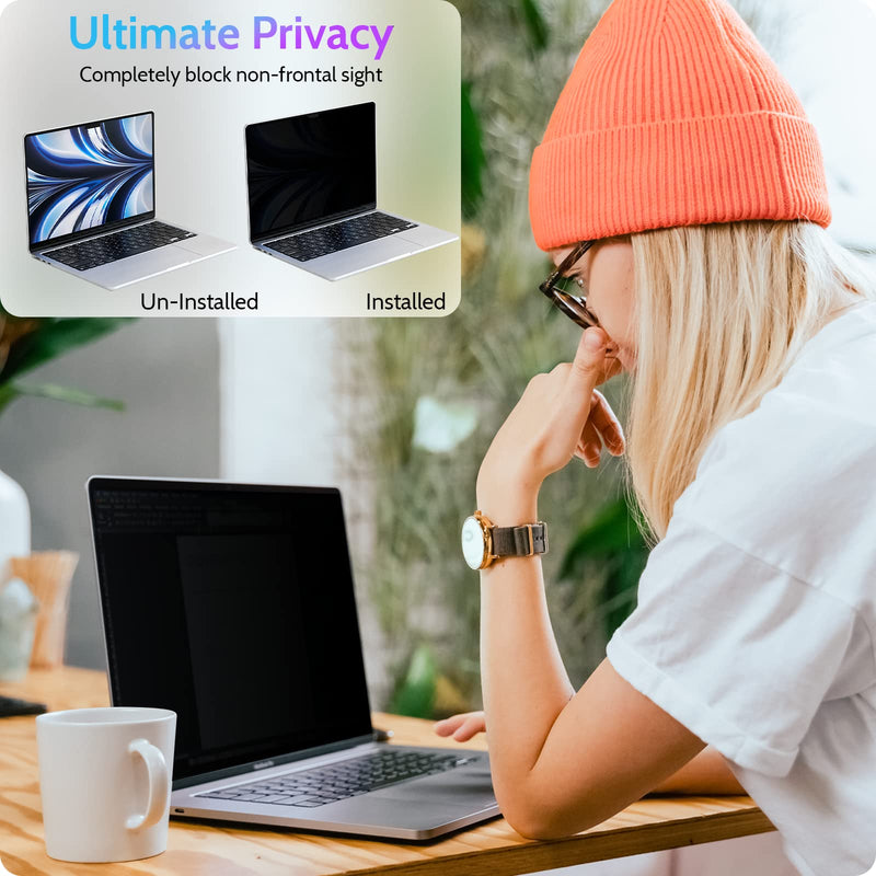  [AUSTRALIA] - Peslv Magnetic Privacy Screen Compatible with MacBook Air 13.6 Inch (2022, M2 Chip) Model: A2681, Removable Matte Anti Glare Blue Light Protector Private Security Filter for 13In Mac Laptop Computer MacBook Air 13 Inch(2022,M2)
