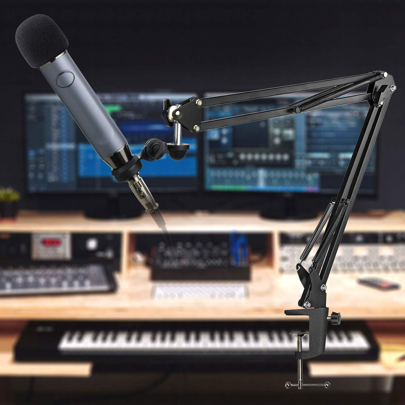  [AUSTRALIA] - Blue Ember Boom Arm Stand with Pop Filter - Mic Stand with Foam Cover Windscreen for Blue Ember Microphone by YOUSHARES