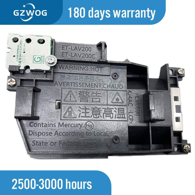  [AUSTRALIA] - Gzwog ET-LAV200 Replacement Projector Lamp Bulb with Housing for Panasonic PT-VW430 PT-VW435N PT-VW431D PT-VW430U PT-VW431DU PT-VW440 PT-VX500 PT-VX501 PT-VX505N PT-VX510 PT-BX51C