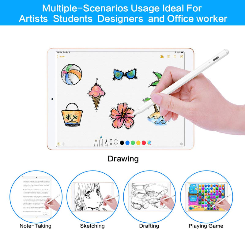 Stylus Pen for Apple iPad Pencil - Active Pen with Palm Rejection Compatible with 2018-2020 Apple iPad 8th 7th 6th Generation iPad Air 4th 3rd Gen iPad Pro 11-12.9 Inch iPad Mini 5th Gen - LeoForward Australia