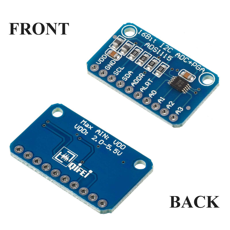  [AUSTRALIA] - 6 Pieces ADS1115 Analog-to-Digital Converter 16 Bit ADC 4 Channel Module Converter with Programmable Gain Amplifier ADC Converter Development Compatible with Arduino Raspberry Pi