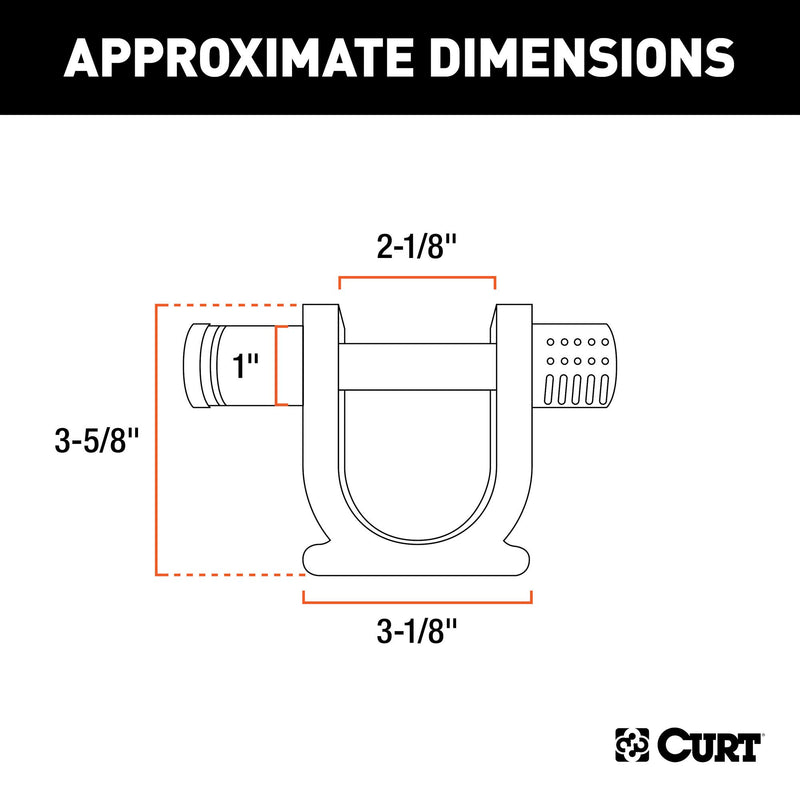 CURT 23255 5th Wheel Lock for 2-inch King Pin - LeoForward Australia