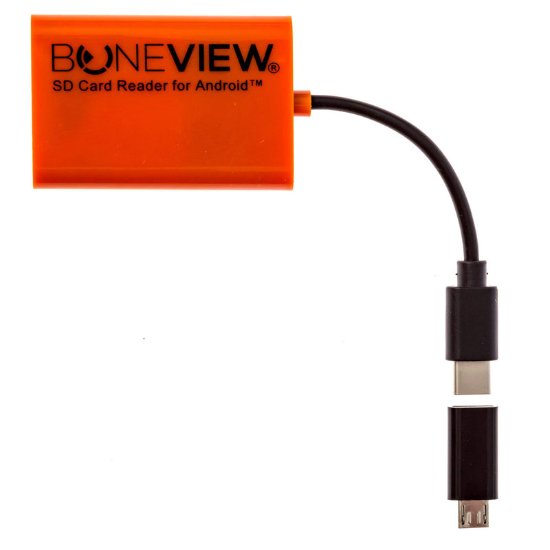 BoneView SD Card Reader for Android - Type C USB Trail Camera Viewer Play Deer Hunting Photo & Video from All Game Cam Memory on Any Smart Phone, Samsung, Moto, LG + Free MicroUSB OTG Adapter - LeoForward Australia