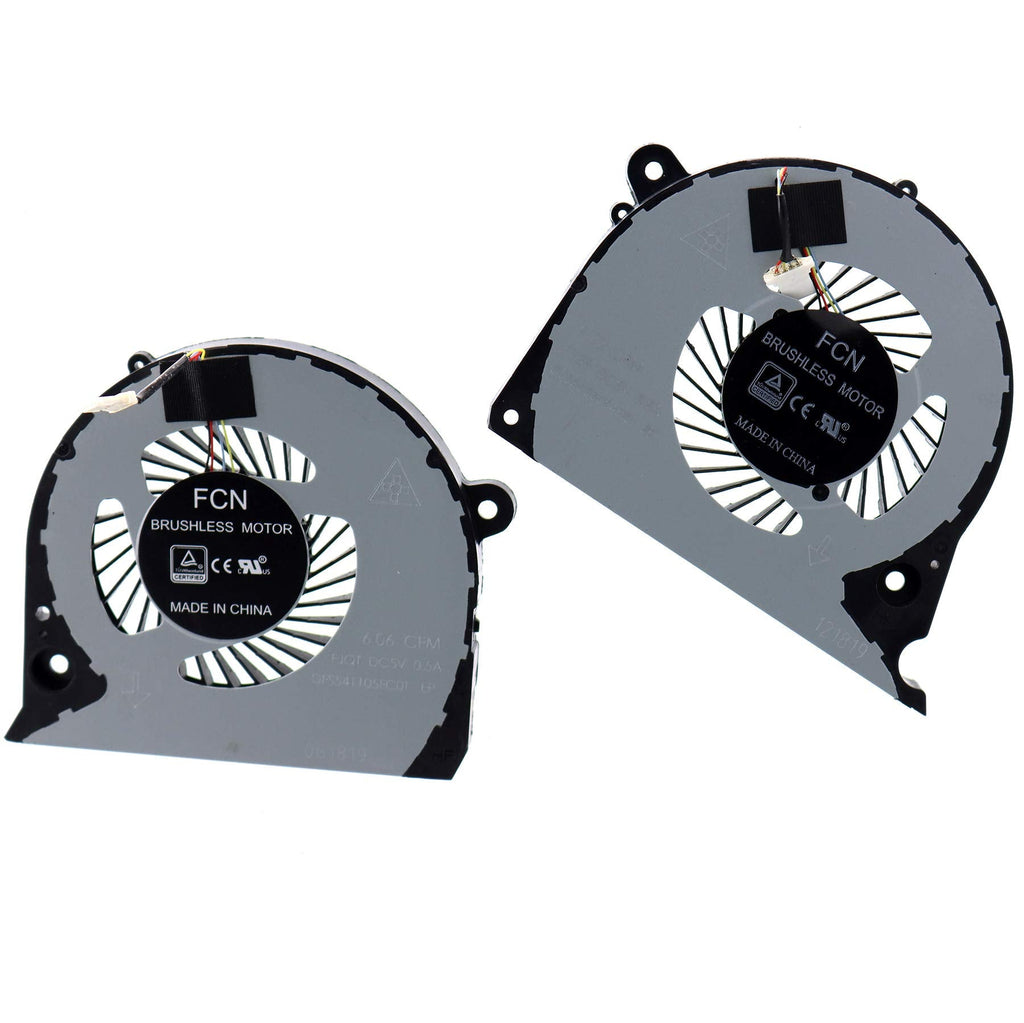  [AUSTRALIA] - Deal4GO CPU Cooling Fan DFS2000054H0T FJQS w/GPU Cooler Fan DFS541105FC0T FKJF for Dell Inspiron 15 7577 7588 G5-5587 G7-7577 G7-7588 P72F CPU w/ GPU Cooling FAN