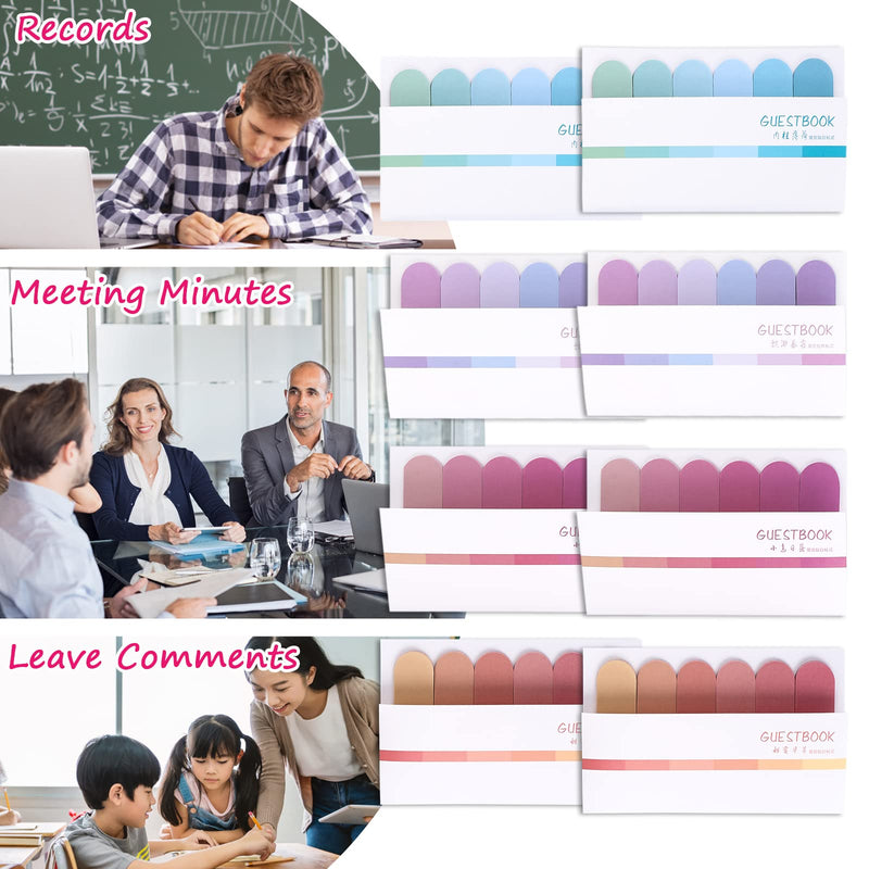  [AUSTRALIA] - ASTER 8 Sets Sticky Index Tabs, 960 Pieces Color Writable Adhesive Page Tabs Document Page Marker Sticky Flags Tabs for Annotating Books Notebooks Classify Files