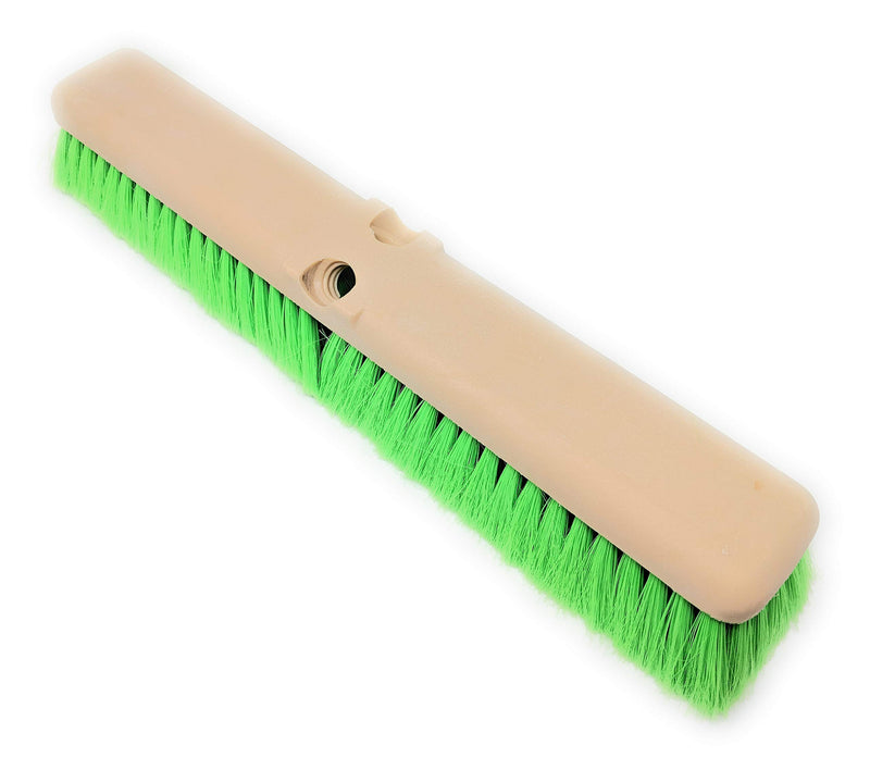  [AUSTRALIA] - Teravan Green Obround Very Soft Flow Through Brush for Washing Vehicles and Boats (18 Inch) 18 Inch