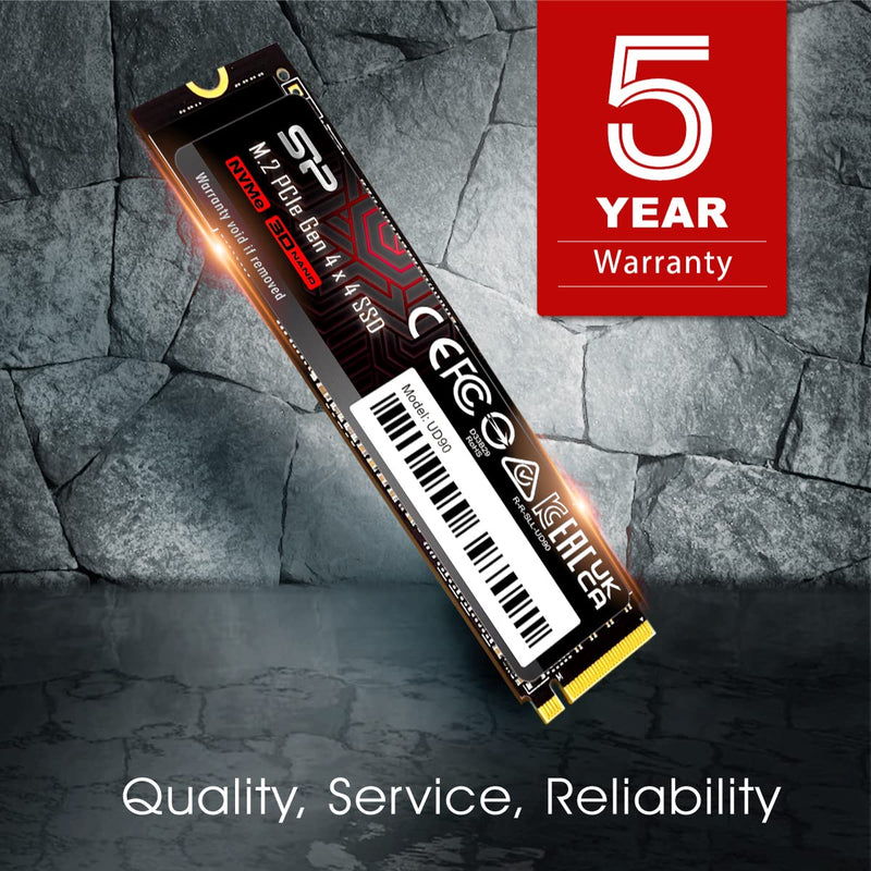  [AUSTRALIA] - Silicon Power 500GB UD90 NVMe 4.0 Gen4 PCIe M.2 SSD R/W up to 5,000/3,850 MB/s (SP500GBP44UD9005) 2280