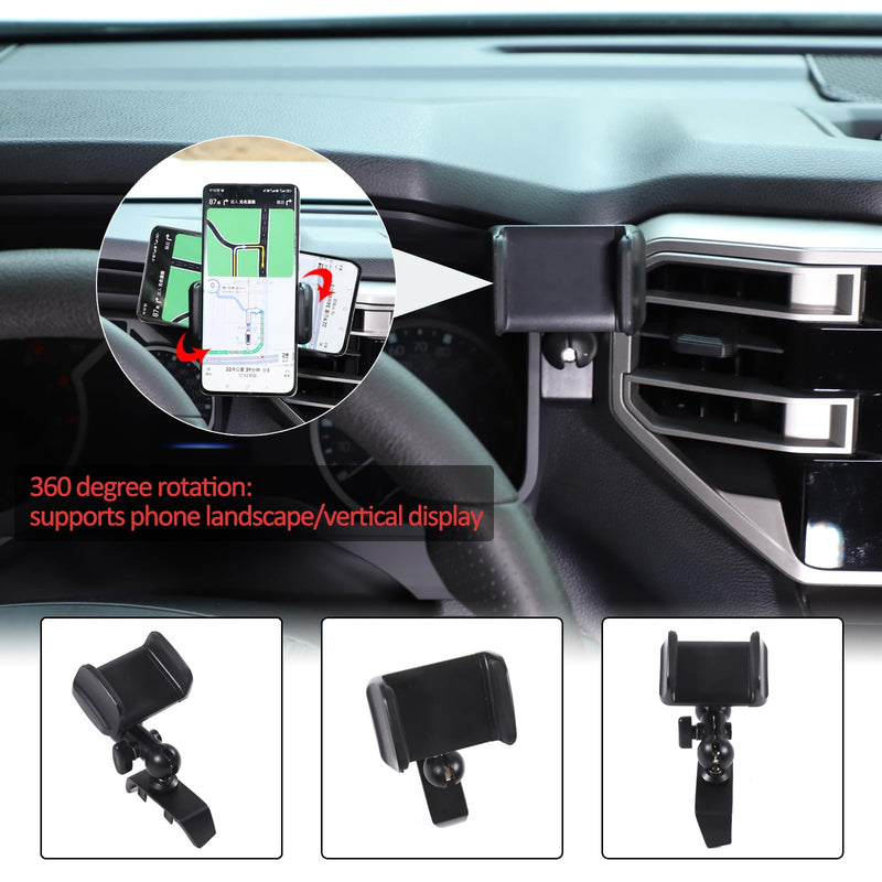  [AUSTRALIA] - Car Dashboard Phone Holder Compatible with Toyota Tundra/Sequoia 2022-2023 Car Center Console Dash Panel Clip Cell Phone Holder Multifunctional Phone Mount Phone Stand Accessories Fits All Smartphones Type-A(Right)