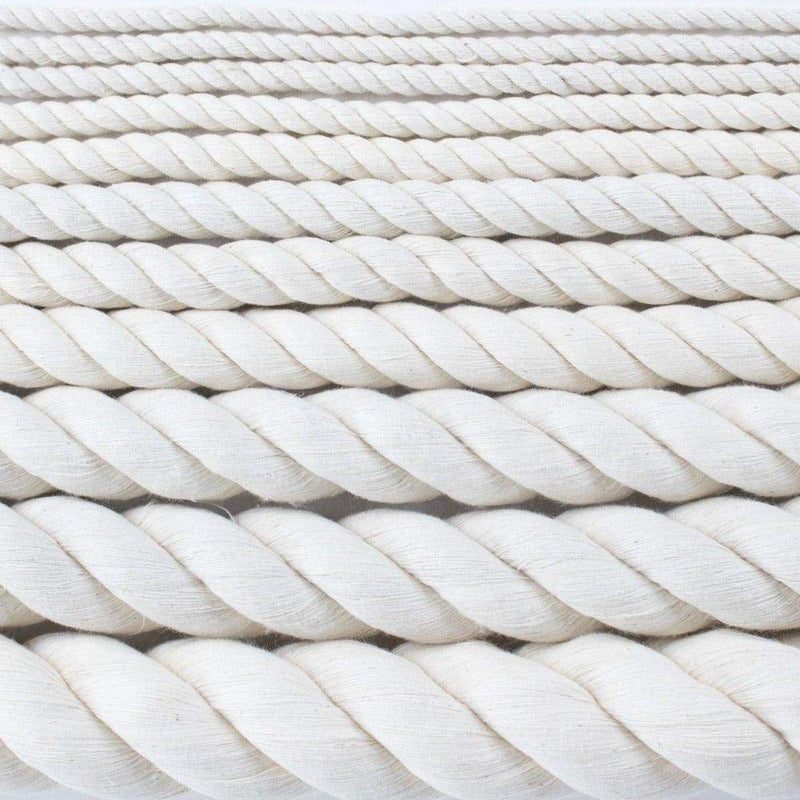  [AUSTRALIA] - SGT KNOTS Twisted Cotton Rope 1/4 inch All Natural Biodegradable Cord - No Bleach or Dyes - High Strength Low Stretch - DIY Projects, Crafts, Commercial, Pet Toys, Indoor/Outdoor (100 feet) 1/4 inch x 100 feet