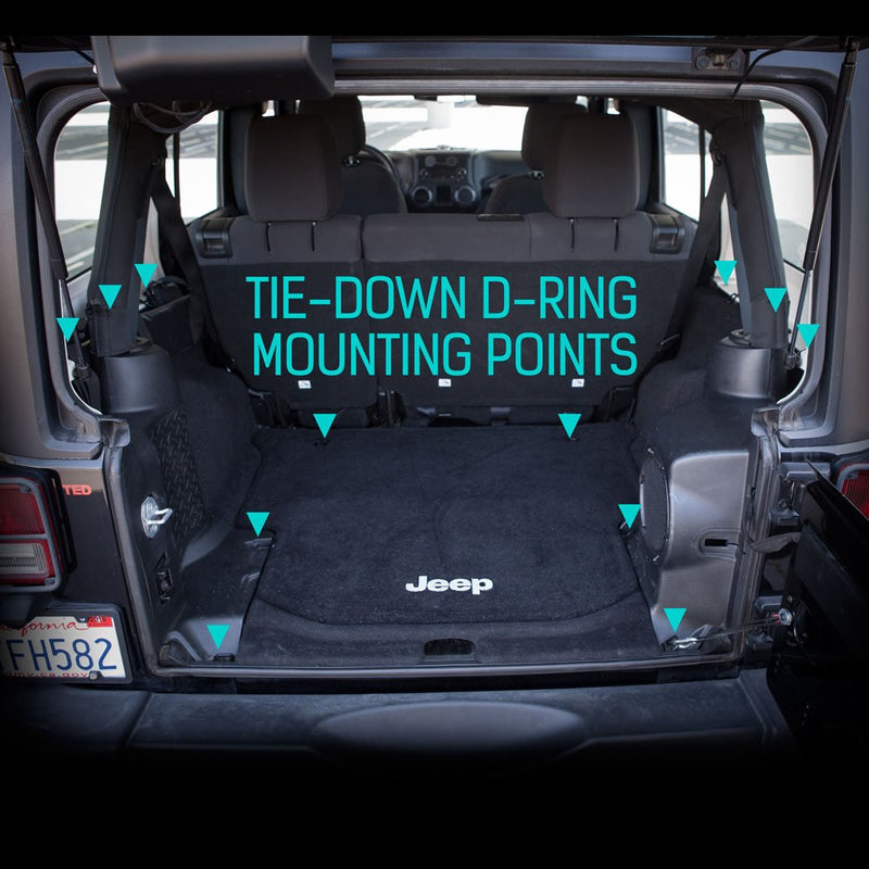  [AUSTRALIA] - GPCA Tie-Down D-Rings for Jeep Wrangler JL JT JK TJ YJ LJ 1995-2020, Compatible with Jeep Cargo Factory D-Rings (6-Pack)