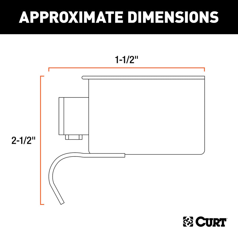  [AUSTRALIA] - CURT 58190 Trailer-Side 7-Pin RV Blade Wiring Harness Connector, silver