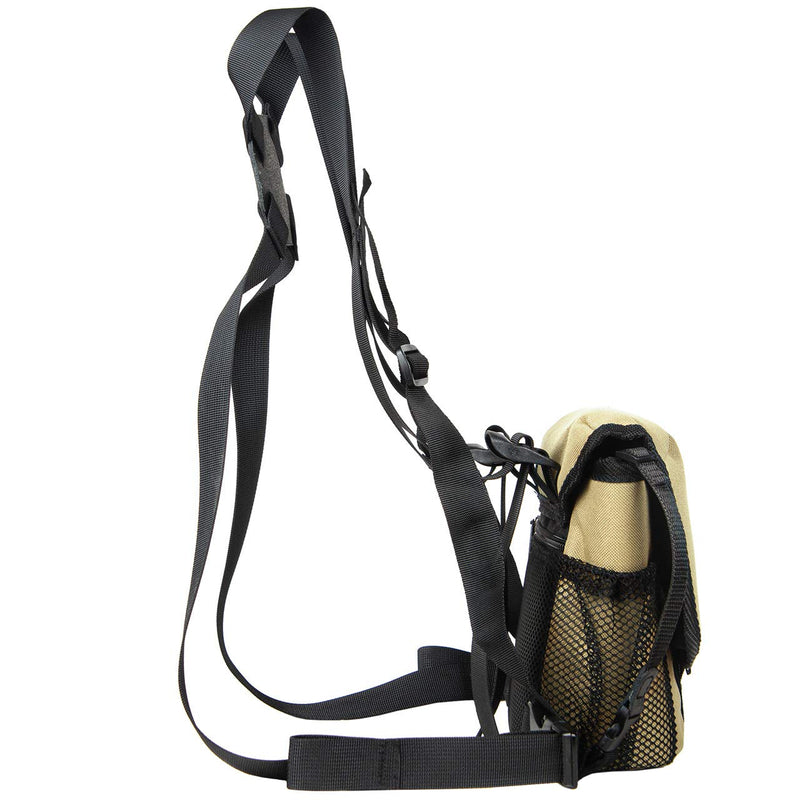  [AUSTRALIA] - Binocular Harness, Optics Glasspak. Guide Binopack for Binoculars. Hunting and Hiking Binopack. BEIGE