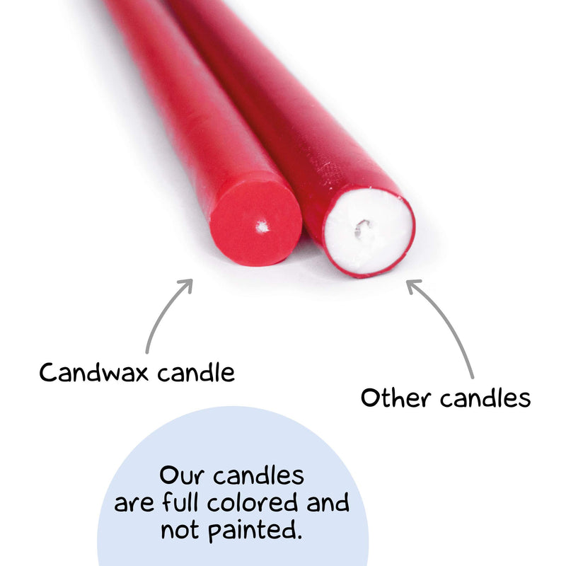  [AUSTRALIA] - CANDWAX 12 inch Taper Candles Set of 12 - Dripless and Smokeless Candle Unscented - Slow Burning Candle Sticks are Perfect As Christmas Taper Candles - Black Green Candles Set of 12/ $1.5 by pcs