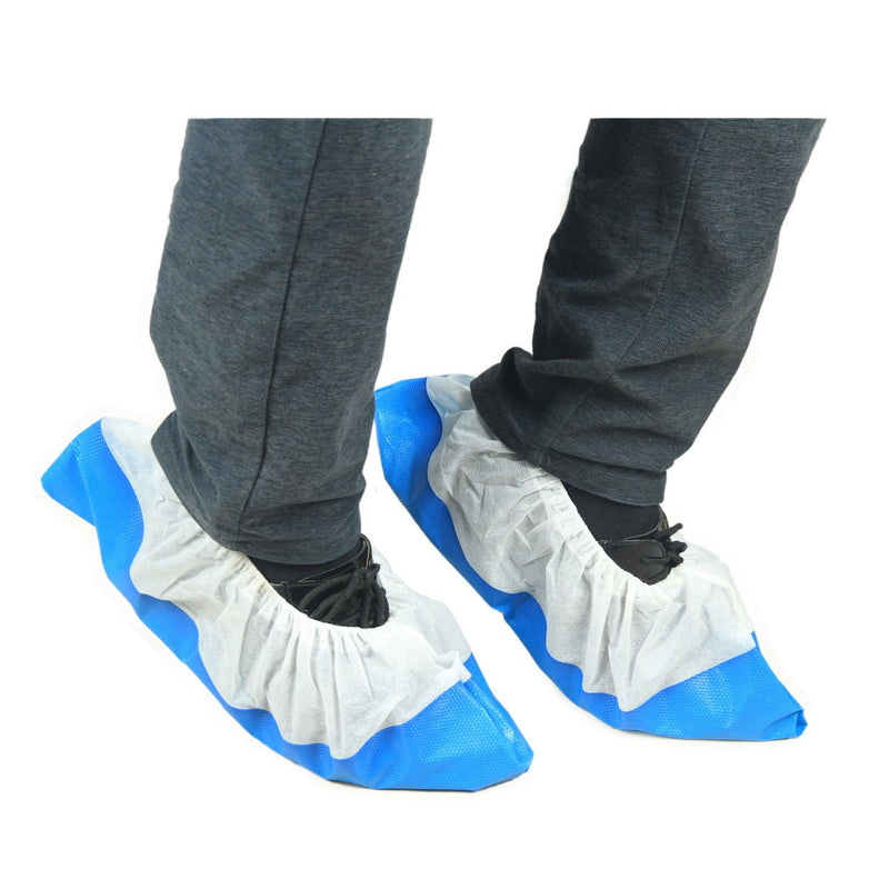  [AUSTRALIA] - Cleaing Disposable Waterproof Shoe Covers 50 Pack Non Slip for Indoor One Size Fits All Up to XL 1