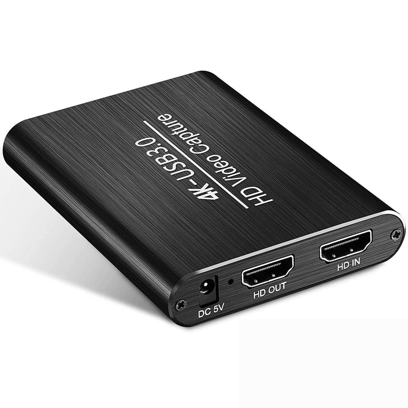  [AUSTRALIA] - Allead Video Capture Card,4K 60FPS HDMI USB3.0 HD Game Capture Card Device,Game Live Streaming Video/Audio Recorder Box Device for PS4, Nintendo Switch, Xbox Camera, PC