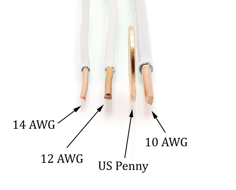  [AUSTRALIA] - 50 Feet (15 Meter) - Insulated Solid Copper THHN/THWN Wire - 14 AWG, Wire is Made in The USA, Residential, Commerical, Industrial, Grounding, Electrical Rated for 600 Volts - in White 50 Feet (15 Meter)