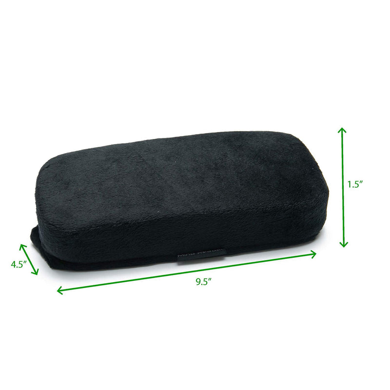  [AUSTRALIA] - Mind Reader Arm Rest for Office Chair Air Plane, Ergonomic Arm Relief, Elbow Pillows, Arm Support Forearm Pressure Relief Soft Cushion, Everyday Use for Office, Car, Home-Set of 2, Black