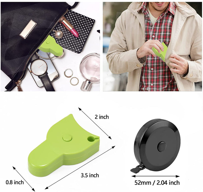  [AUSTRALIA] - Tape Measure Body Measuring Tape 60inch (150cm), Lock Pin & Push Button Retract,Ergonomic Design,Durable Measuring Tapes for Body Measurements & Weight Loss(3 PCS )