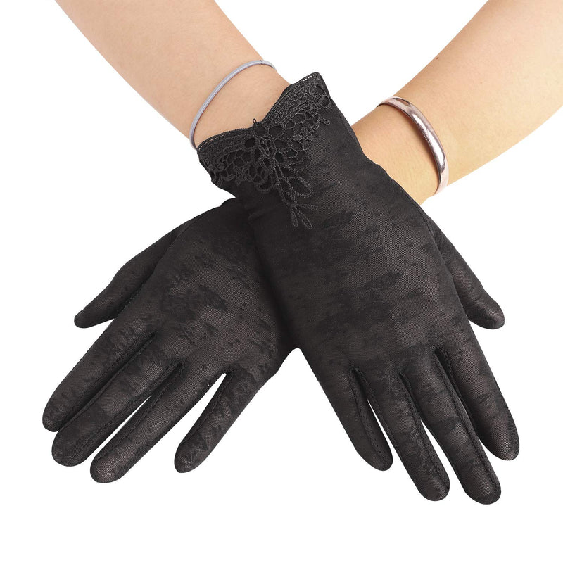 JINTN Women Anti-UV Nonslip Driving Gloves Touch Screen Gloves Elegant Opera Lace Gloves Outdoor Sunblock Fishing Gloves Breathable Tea Party Gloves - LeoForward Australia