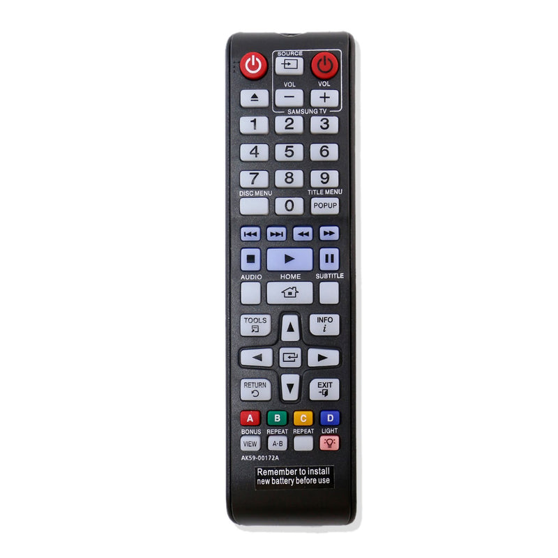 New AK59-00172A Replace Remote Control AK5900172A fit for Samsung Blu-Ray Disc DVD Player BD-F5700 BD-J5100 BD-J5900 BD-J5700 BD-E5700 BD-E6500 BD-EM57 Bluray Blu Ray Home Theater Sound System - LeoForward Australia