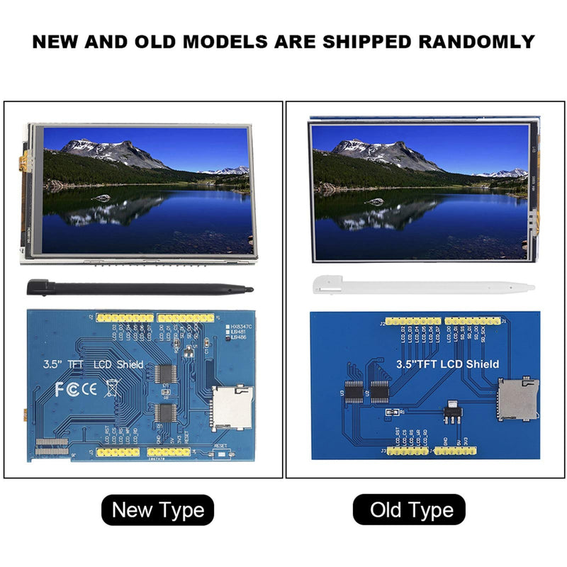  [AUSTRALIA] - Leinggg Arduino Mega LCD Display - 3.5 Inch TFT LCD Screen Module 480 x 320 for Arduino UNO MEGA 2560 Boards (Color: with Touch Panel) With Touch Panel