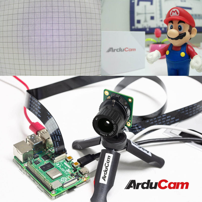  [AUSTRALIA] - Arducam Lens for Raspberry Pi HQ Camera, Wide Angle CS-Mount Lens, 6mm Focal Length with Manual Focus