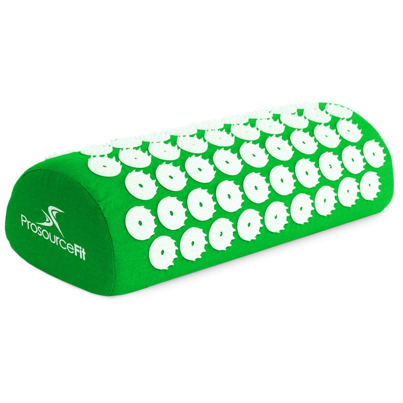 [AUSTRALIA] - ProsourceFit Acupressure Mat and Pillow Set for Back/Neck Pain Relief and Muscle Relaxation Original Green