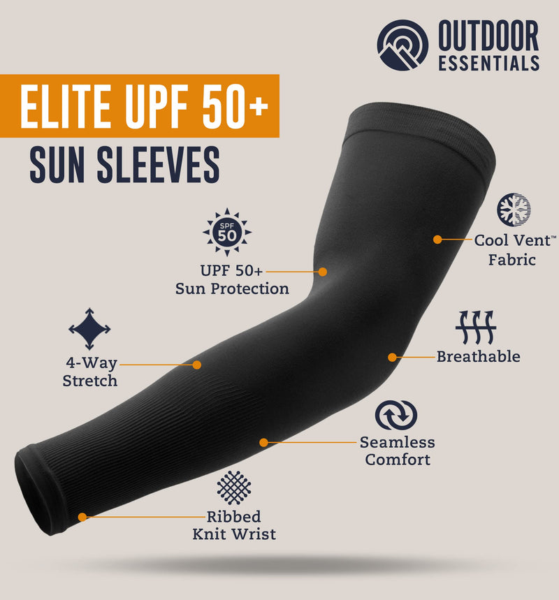  [AUSTRALIA] - UV Sun Protection Compression Arm Sleeves - Tattoo Cover Up - Cooling Athletic Sports Sleeve for Football, Golf & Volleyball 4 Pairs: 1 Pair Black, 1 Pair Orange, 1 Pair Royal Blue, 1 Pair White
