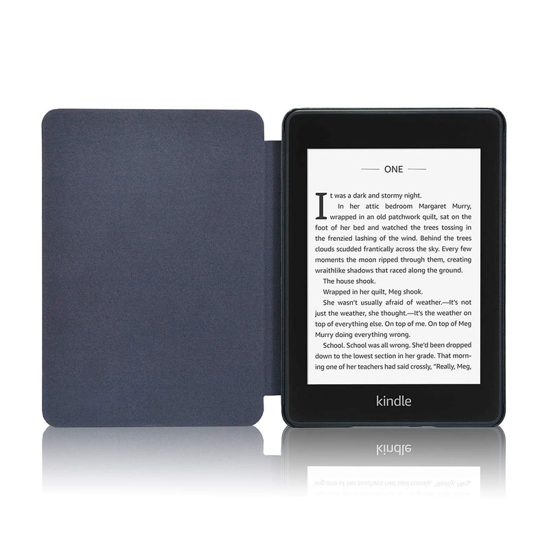  [AUSTRALIA] - CoBak Kindle Paperwhite Case - All New PU Leather Smart Cover with Auto Sleep Wake Feature for Kindle Paperwhite 10th Generation 2018 Released, Black