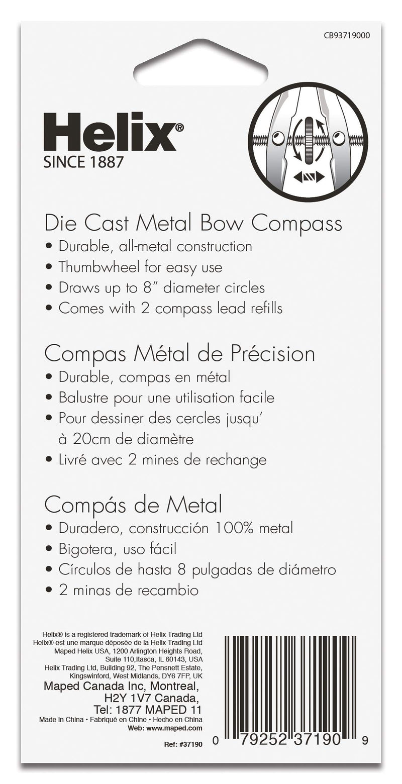 Helix Die Cast Metal Bow Compass (37190) - LeoForward Australia