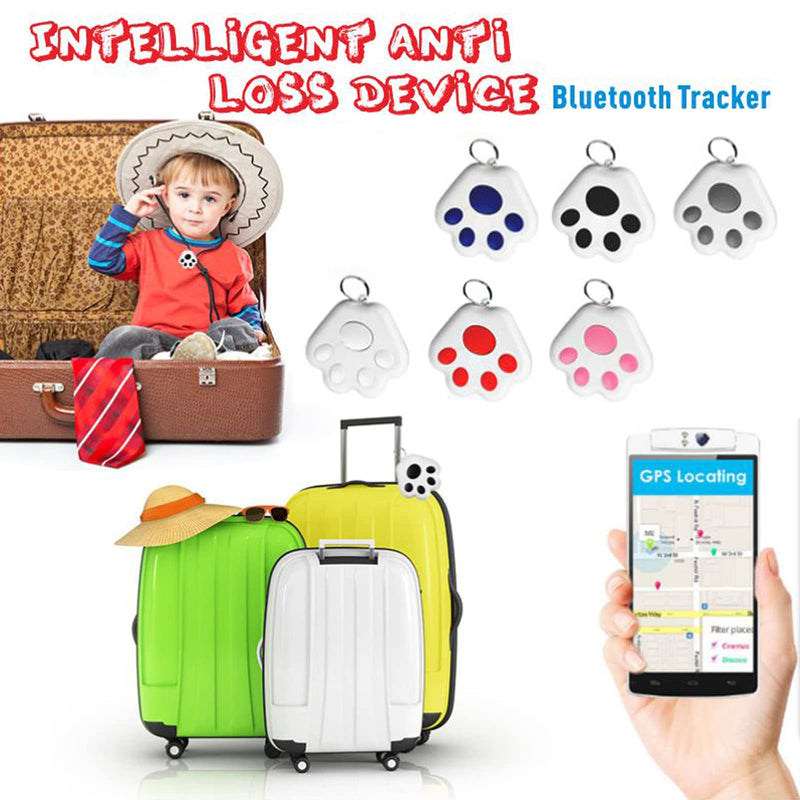  [AUSTRALIA] - 1 Pack New Mini Dog GPS Tracking Device,Portable Intelligent Anti-Lost Device for Luggages/ Kid/ Pet Bluetooth Alarms,No Monthly Fee App Locator-Blue Blue