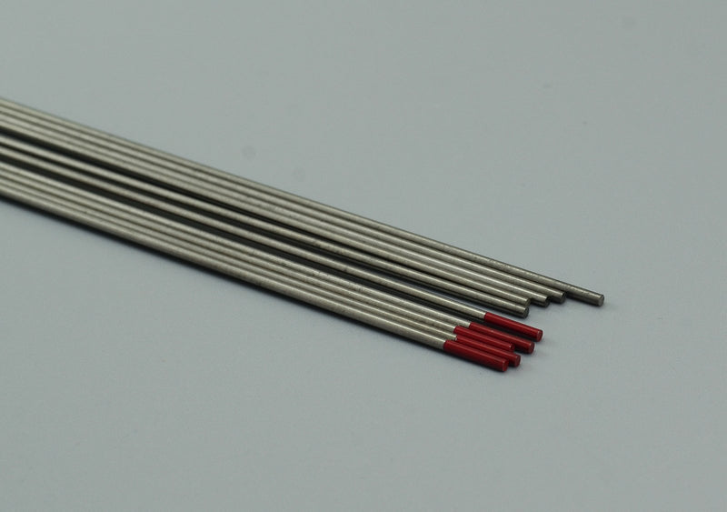  [AUSTRALIA] - 2 Thoriated TIG Welding Tungsten Electrode 1/16” x 6” WT20 Red Tips Pack of 10