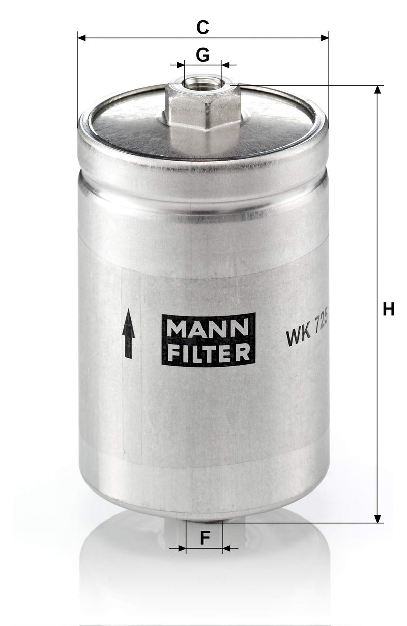 Mann-Filter WK 725 Fuel Filter - LeoForward Australia