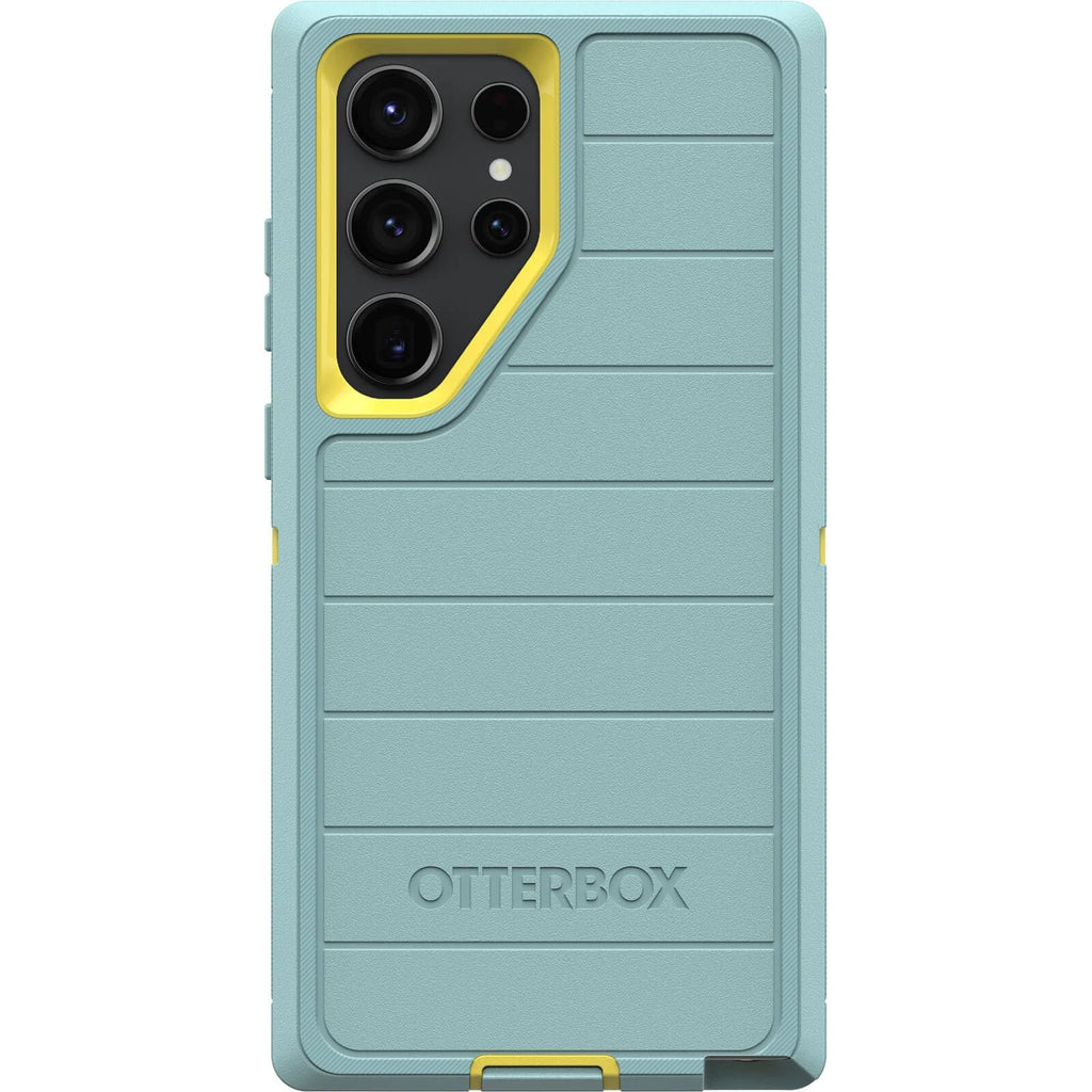  [AUSTRALIA] - OtterBox Galaxy S23 Ultra (Only) - Defender Series Case - Sails and Sun (Blue/Yellow), Rugged & Durable - with Port Protection - Case Only - Microbial Defense Protection - Non-Retail Packaging Sails and Sun (Blue/Yellow)