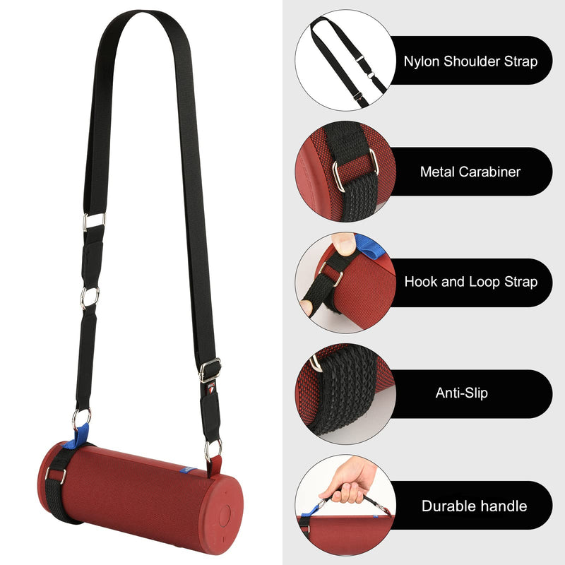  [AUSTRALIA] - TXEsign Travel Carrying Shoulder Strap for Ultimate Ears Boom 3& Ultimate Ears MEGABOOM 3 Speaker Carrying Shoulder Strap Handle Strap Shoulder Sling