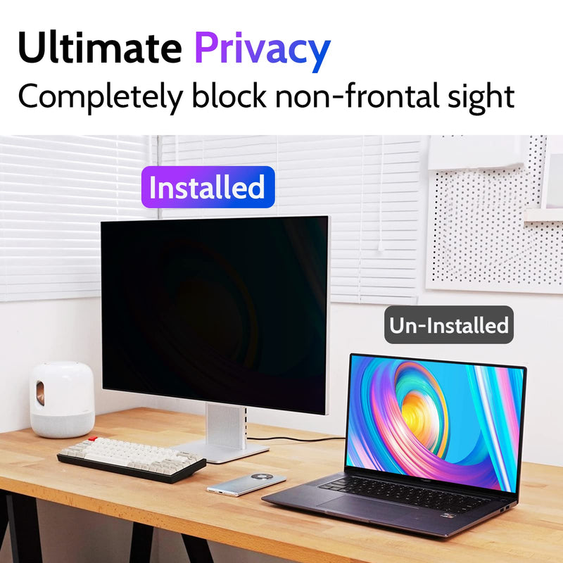  [AUSTRALIA] - Privacy Screen for Computer Monitor 23.8 Inch 16:9 Aspect Ratio, Anti Blue Light Glare Removable 23.8 in Privacy Screen Filter Protective Film, Peslv HD 23.8 Inch Privacy Screen Protector for Monitor 23.8"(16:9 Aspect)