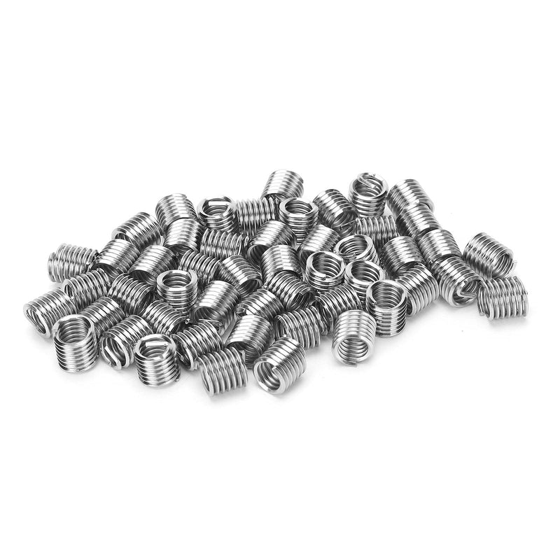  [AUSTRALIA] - 50pcs US Standard 5/16" 18x1.5D Thread Inserts Wire Thread Insert Thread Repair Sleeve Socket Bushing Screw Steel Shell Spiral Wire Helicoil Screw for Automotive Repair