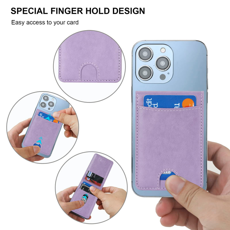  [AUSTRALIA] - KIHUWEY for MagSafe Wallet Card Holder with Magnetic, Mag Safe Leather Detachable Kickstand RFID Wallet for iPhone 14 Pro Max/14 Pro/14/14 Plus/13 Pro Max/13 Pro/13/12 Pro Max/12 Pro/12 (Purple) Purple