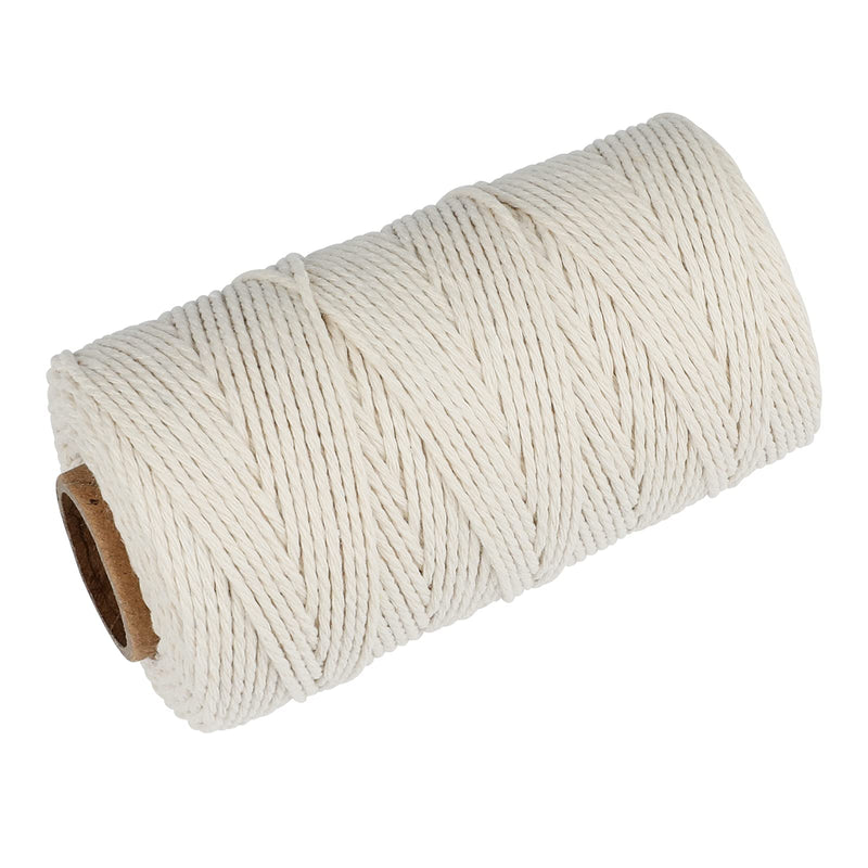  [AUSTRALIA] - Beige String,100M/328 Feet Natural White Cotton String,Cotton Bakers Twine Food Safe Cooking String Twine for Tying Meat,Making Sausage 2mm x 328 ft Beige