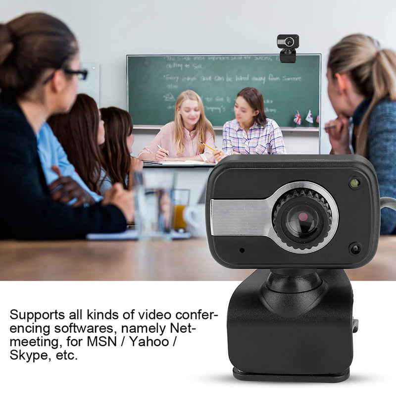  [AUSTRALIA] - PC Webcam HD Webcam Desktop & Laptop Webcam USB Webcam Plug and Play with MIC 12MP for LCD Screen Laptop for/MSN/ICQ Night Vision