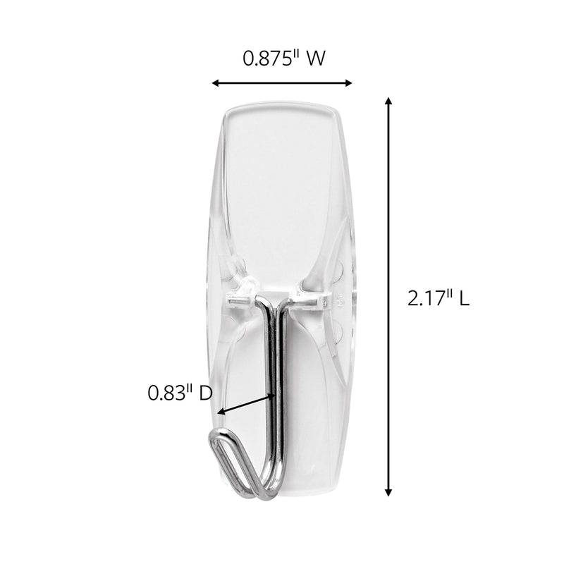 Command Medium Wire Toggle Hook Value Pack, Clear, 6-Hooks, Organize Damage-Free 6 Hooks - LeoForward Australia