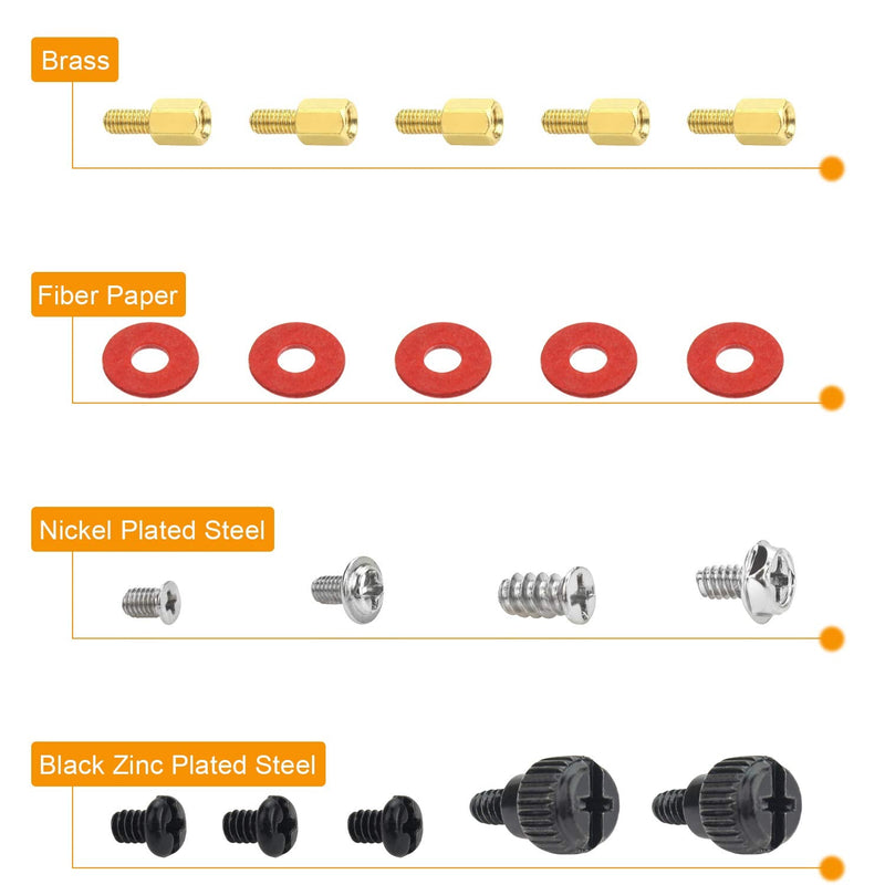  [AUSTRALIA] - Powlankou PC Computer Screws Standoffs Kit for Hard Drive Computer Case Motherboard Fan Power Graphics