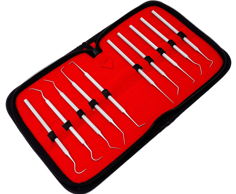  [AUSTRALIA] - Set of 10 Stainless Steel Precision Micro Probe Set Combo, 5.5 inch- 6 inch Overall Length