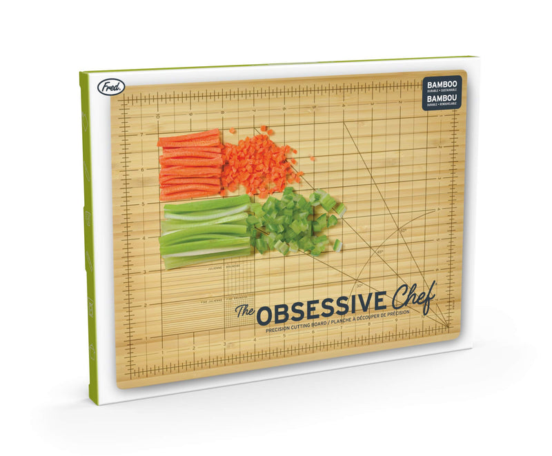  [AUSTRALIA] - Fred THE OBSESSIVE CHEF Bamboo Cutting Board, 9-inch by 12-inch