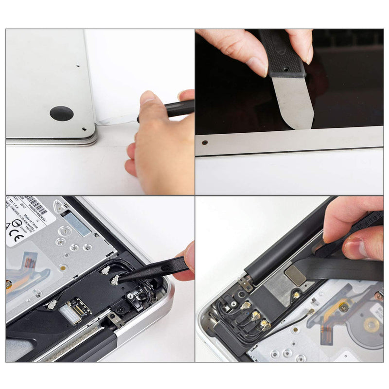  [AUSTRALIA] - Kaisi 5pcs MacBook Repair Tool Kit Precision P5 Pentalobe Screwdriver, T5 Torx and PH000 Phillips Screwdriver with Ultra-Thin Steel and Nylon Spudgers for MacBook Pro & MacBook Air with Retina Display