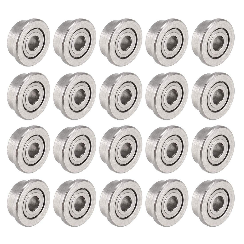  [AUSTRALIA] - uxcell F681XZZ Flanged Ball Bearing 1.5x4x2mm Double Metal Shielded (GCr15) Chrome Steel Bearings 20pcs