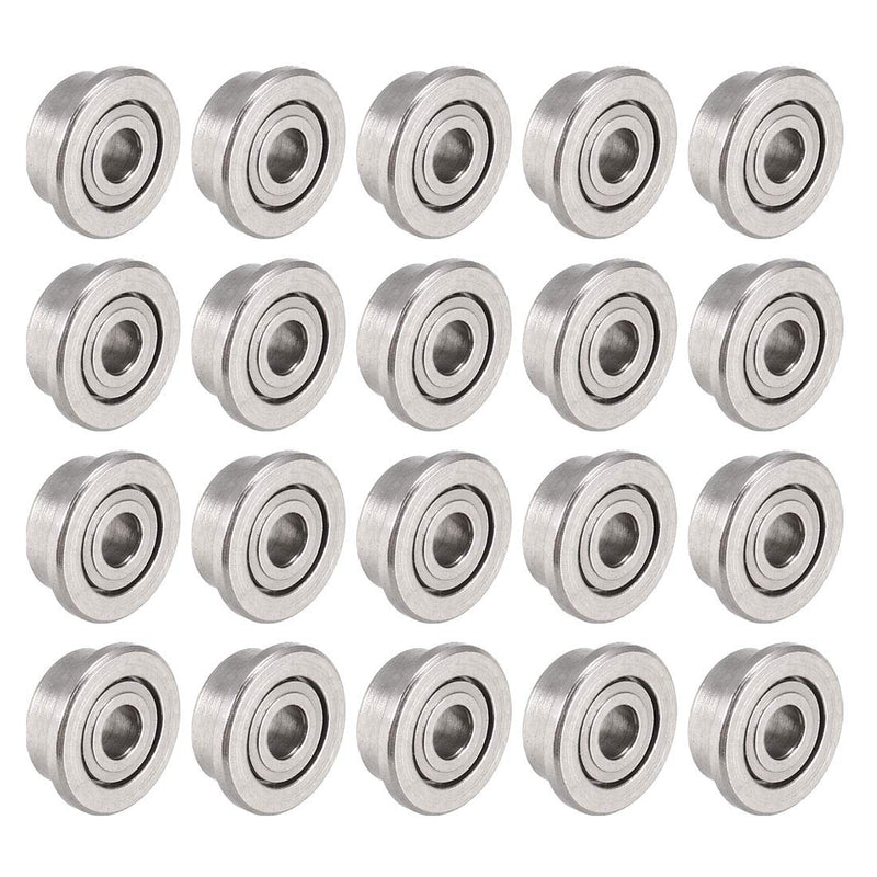  [AUSTRALIA] - uxcell F681XZZ Flanged Ball Bearing 1.5x4x2mm Double Metal Shielded (GCr15) Chrome Steel Bearings 20pcs