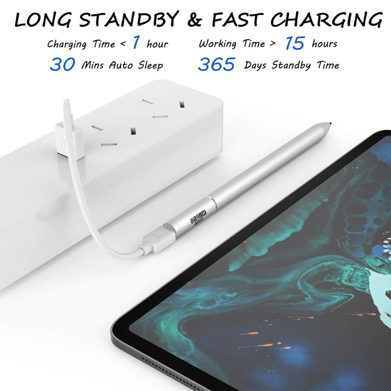 iPad Pencil, Stylus for iPad & iPad Pro (2018-2020). Palm Rejection Stylus Pen for iPad Pro (3rd Gen,11 Inch and 12.9 Inch), iPad (6/7th Gen,10.2-Inch), iPad Air (3rd Gen) and iPad Mini (5th Gen) - LeoForward Australia