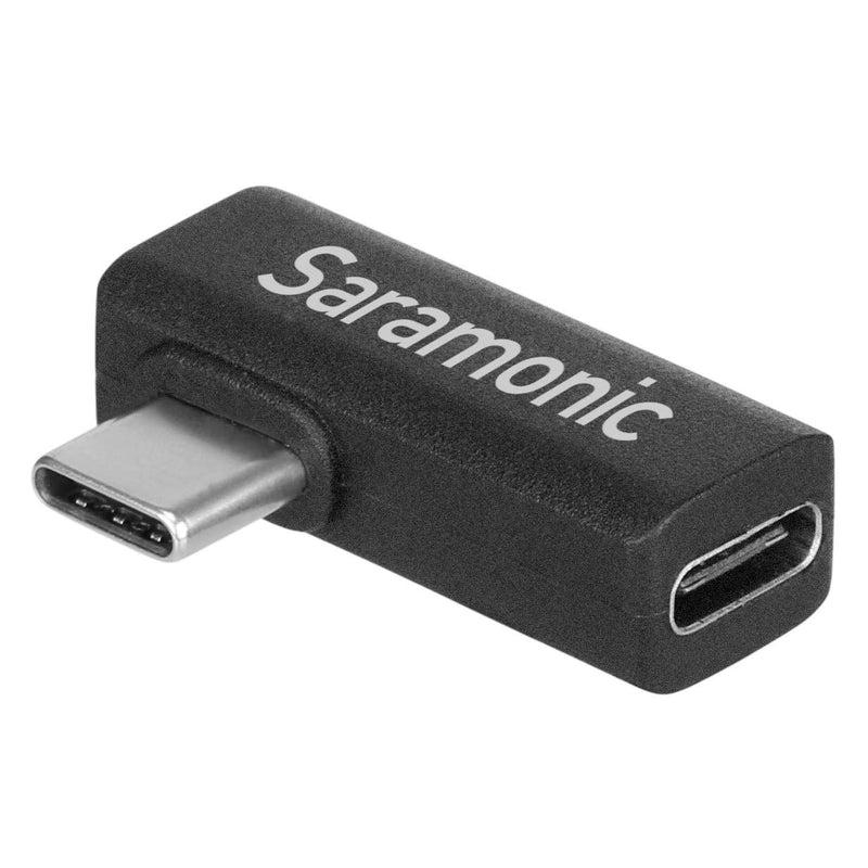  [AUSTRALIA] - Saramonic Right-Angle USB-C Adapter, 90-Degree Male-to-Female Type-C Adapter Ideal for Devices in Gimbals & Tight Spaces (SR-C2005)