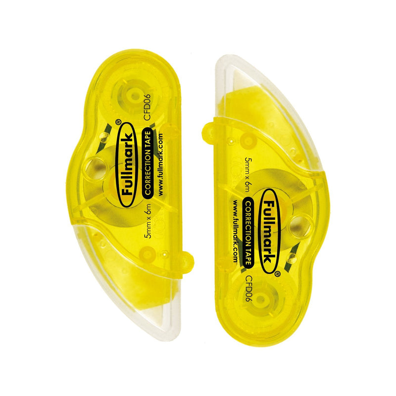  [AUSTRALIA] - Fullmark Correction Tape D White, Clean & Compact, Instant Correction, 0.2" X 236 Inches Each, 5 Pack + Free 5 Pack